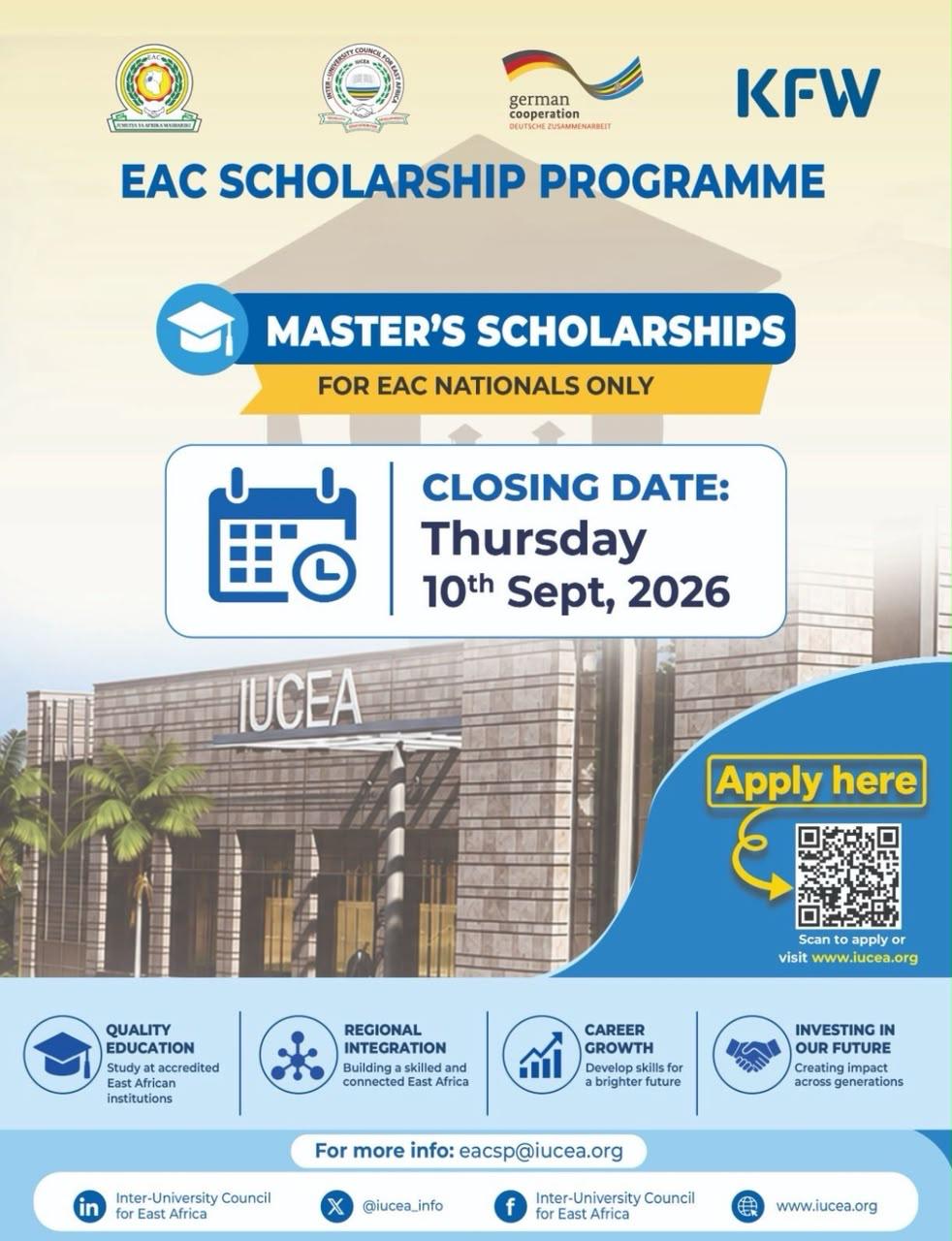 MASTER'S SCHOLARSHIPS